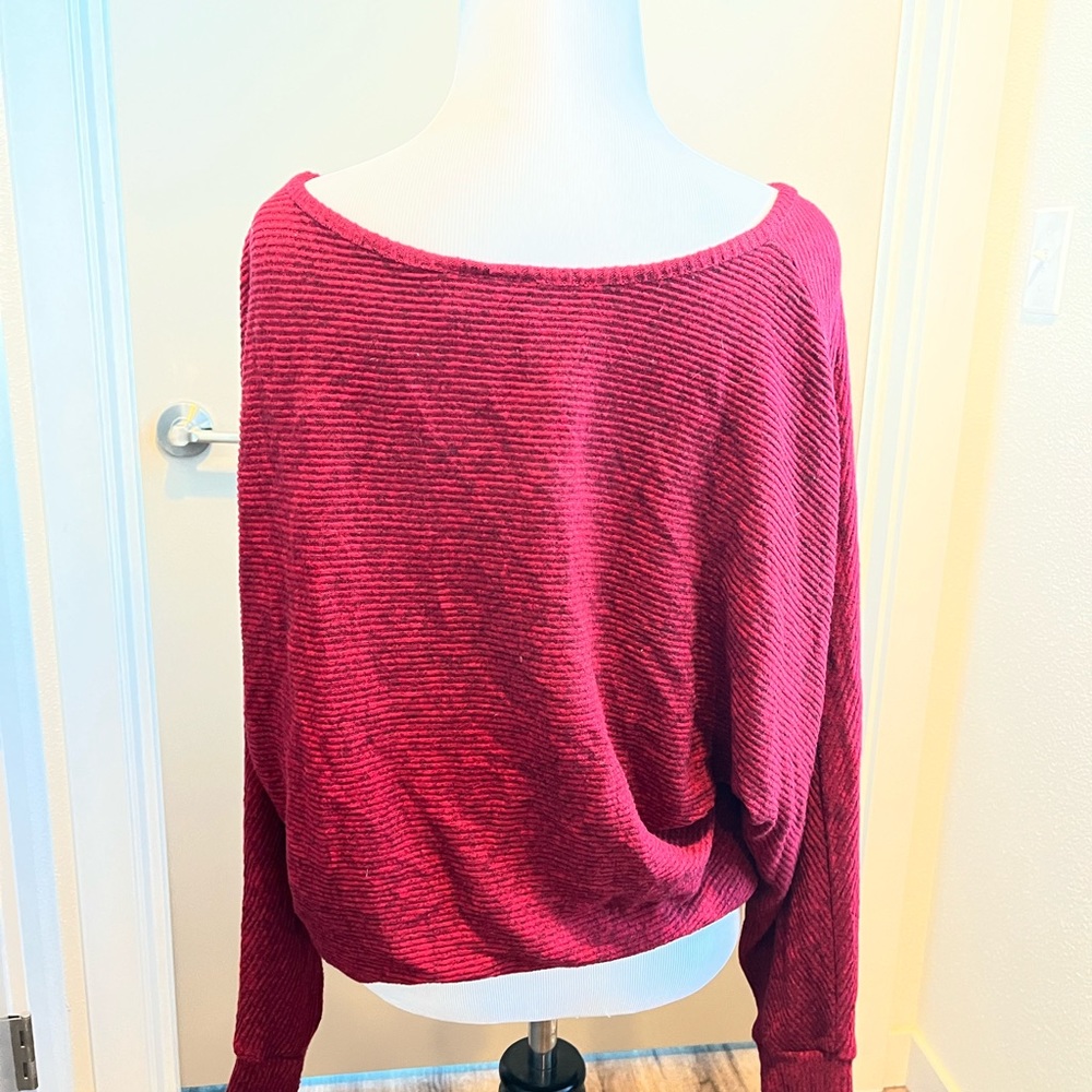 Red long sleeve shirt
